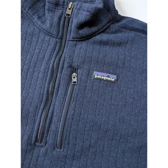 Patagonia Better Sweater 1/4 Zip Mens Large Blue Style 25300 - Picture 2 of 8